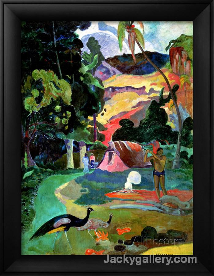 Matamoe Or, Landscape with Peacocks by Paul Gauguin paintings reproduction